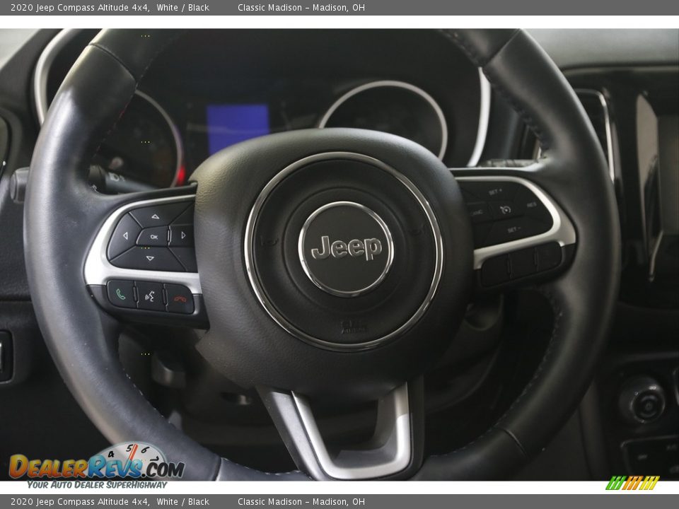 2020 Jeep Compass Altitude 4x4 White / Black Photo #7