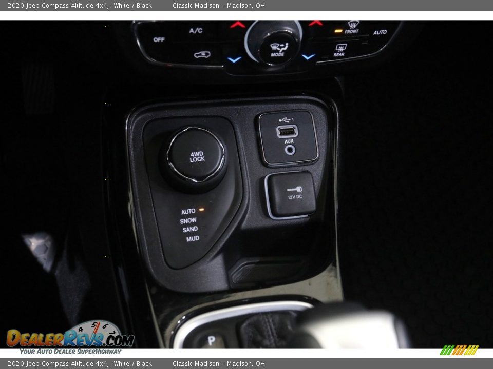 2020 Jeep Compass Altitude 4x4 White / Black Photo #16