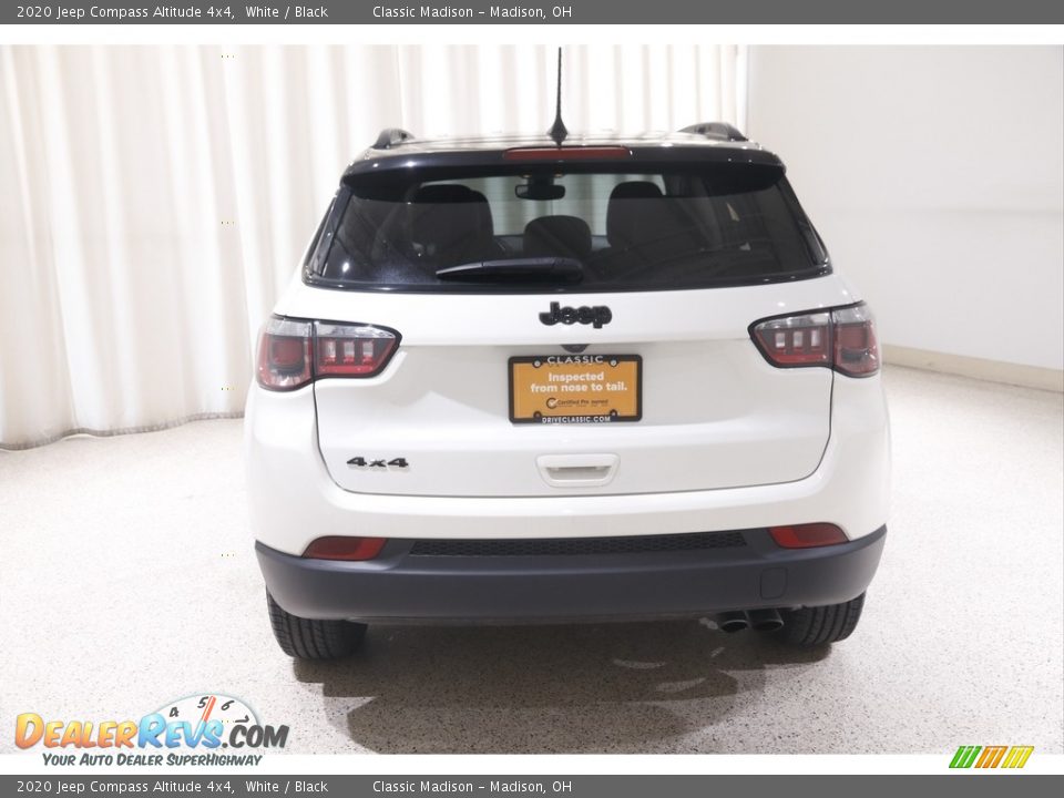 2020 Jeep Compass Altitude 4x4 White / Black Photo #20
