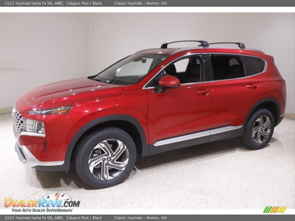 2022 Hyundai Santa Fe SEL AWD Calypso Red / Black Photo #3