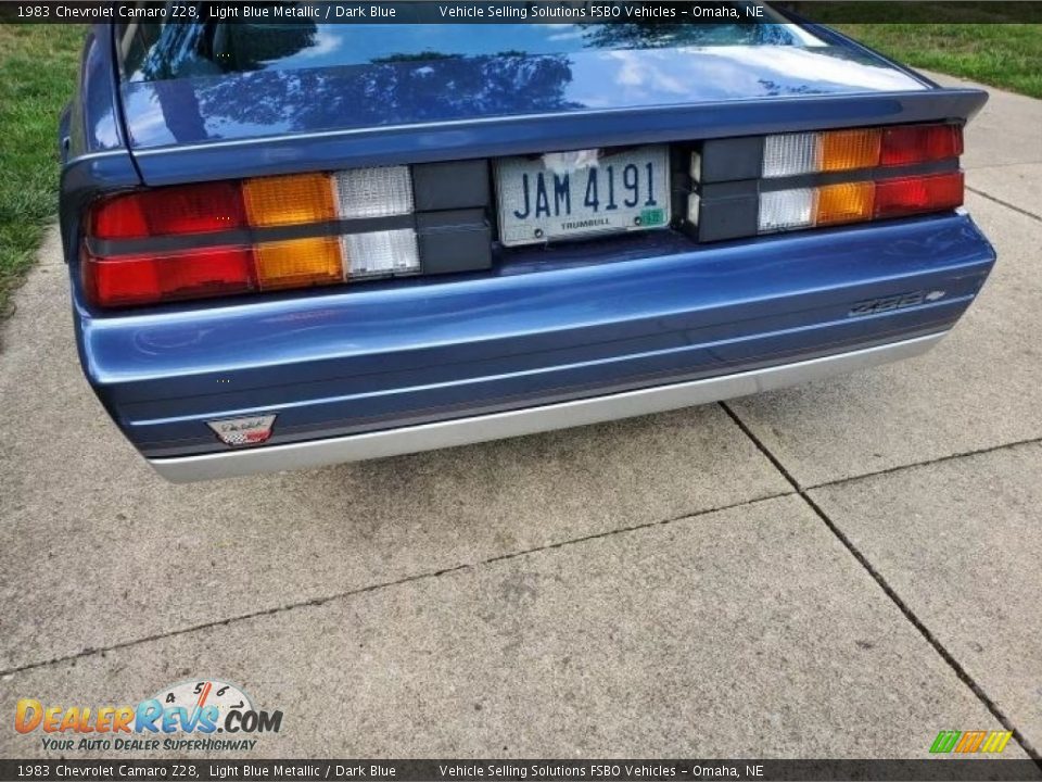 1983 Chevrolet Camaro Z28 Light Blue Metallic / Dark Blue Photo #6