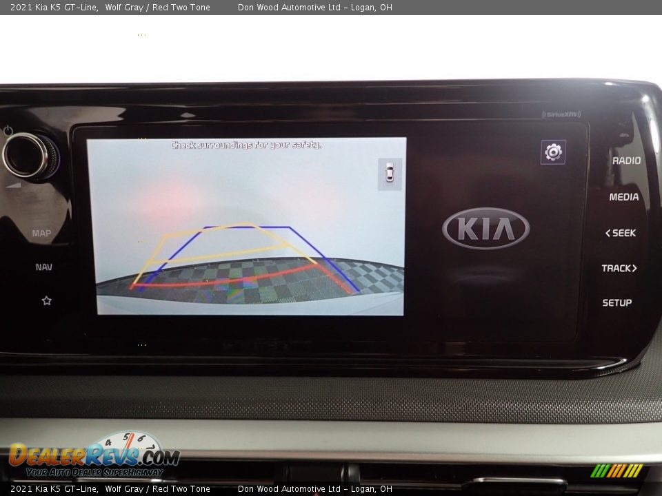 2021 Kia K5 GT-Line Wolf Gray / Red Two Tone Photo #2