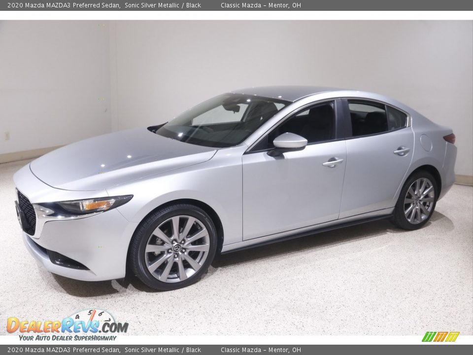 2020 Mazda MAZDA3 Preferred Sedan Sonic Silver Metallic / Black Photo #3