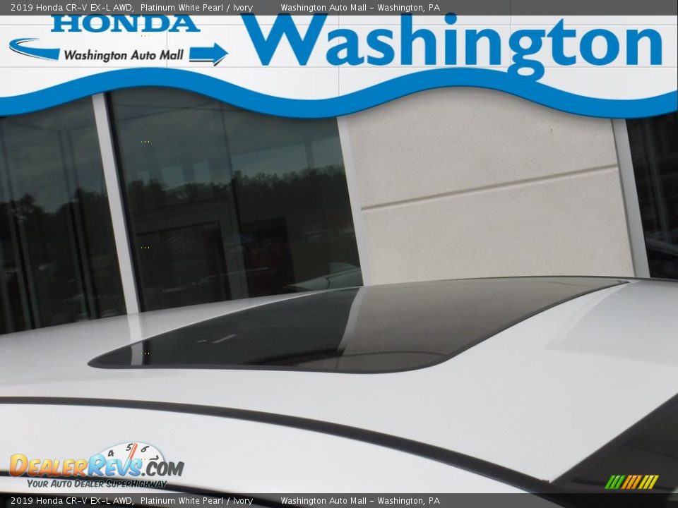 2019 Honda CR-V EX-L AWD Platinum White Pearl / Ivory Photo #3