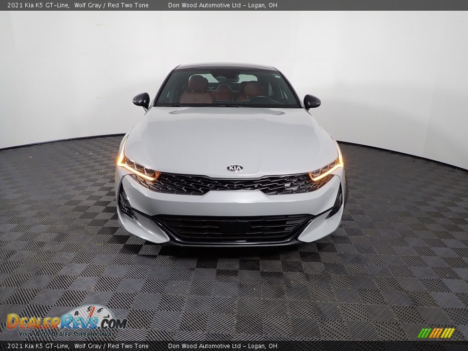 2021 Kia K5 GT-Line Wolf Gray / Red Two Tone Photo #7