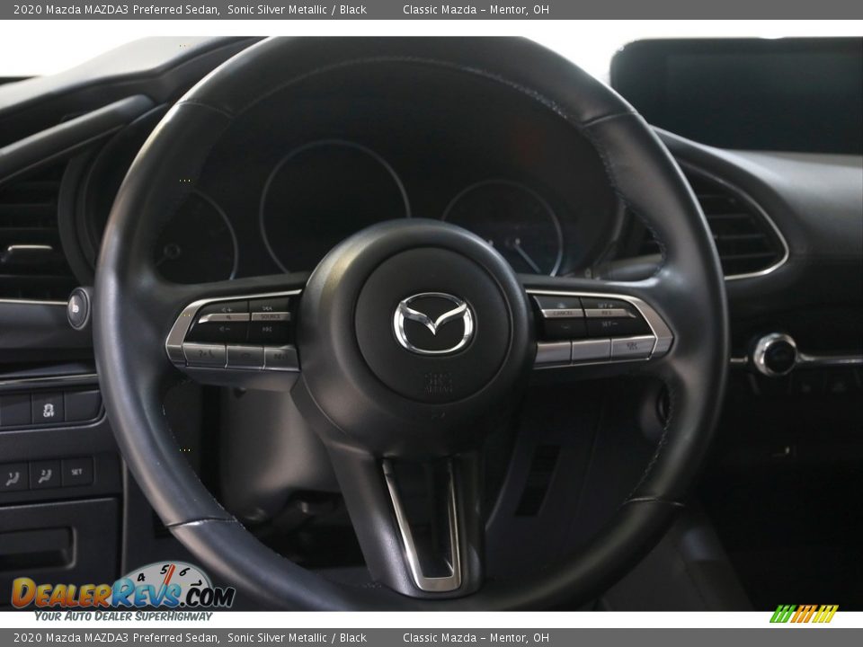 2020 Mazda MAZDA3 Preferred Sedan Sonic Silver Metallic / Black Photo #7