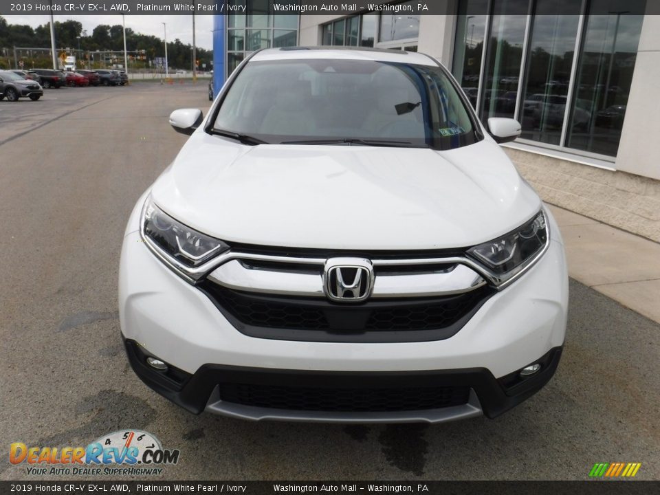 2019 Honda CR-V EX-L AWD Platinum White Pearl / Ivory Photo #5