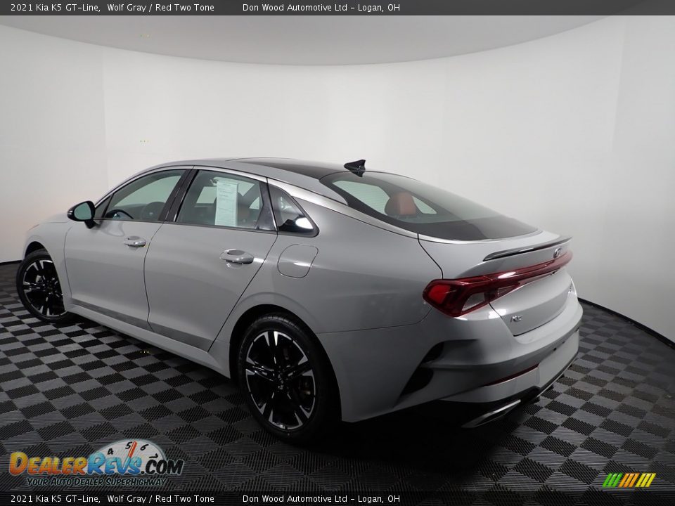 2021 Kia K5 GT-Line Wolf Gray / Red Two Tone Photo #9
