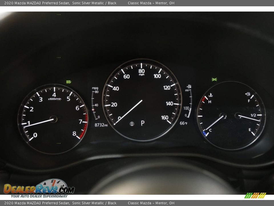 2020 Mazda MAZDA3 Preferred Sedan Sonic Silver Metallic / Black Photo #8