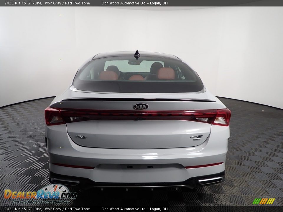 2021 Kia K5 GT-Line Wolf Gray / Red Two Tone Photo #10