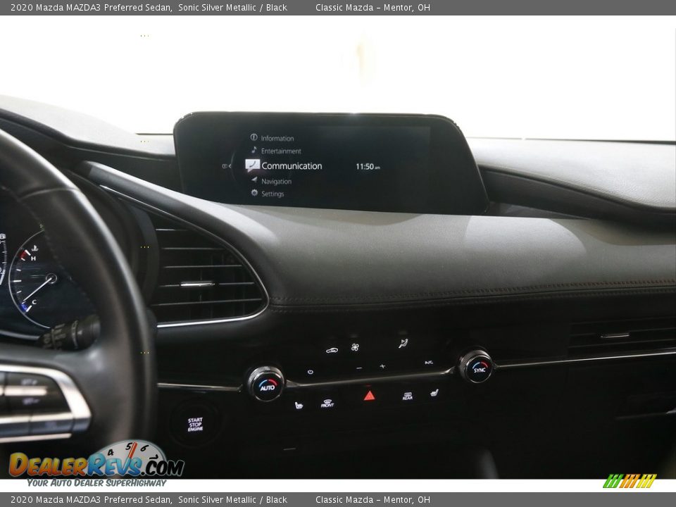 2020 Mazda MAZDA3 Preferred Sedan Sonic Silver Metallic / Black Photo #9
