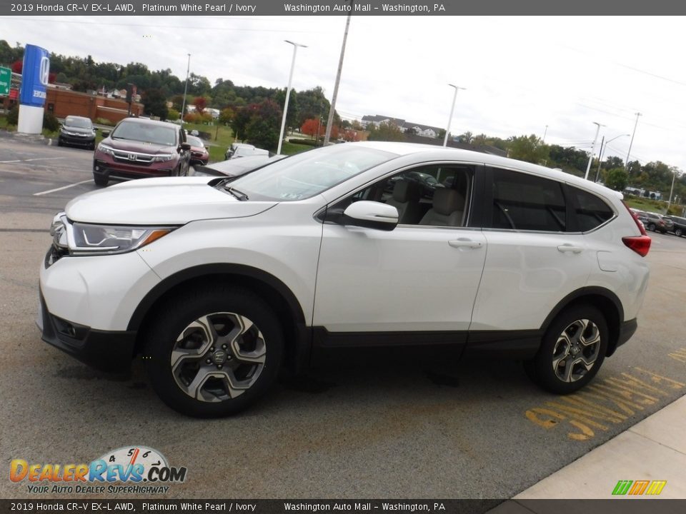 2019 Honda CR-V EX-L AWD Platinum White Pearl / Ivory Photo #7