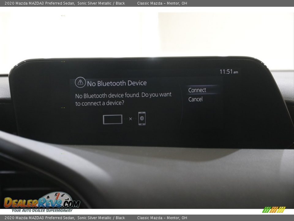 2020 Mazda MAZDA3 Preferred Sedan Sonic Silver Metallic / Black Photo #10