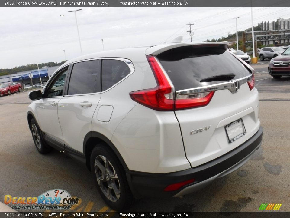 2019 Honda CR-V EX-L AWD Platinum White Pearl / Ivory Photo #8