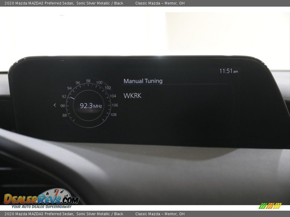 2020 Mazda MAZDA3 Preferred Sedan Sonic Silver Metallic / Black Photo #11