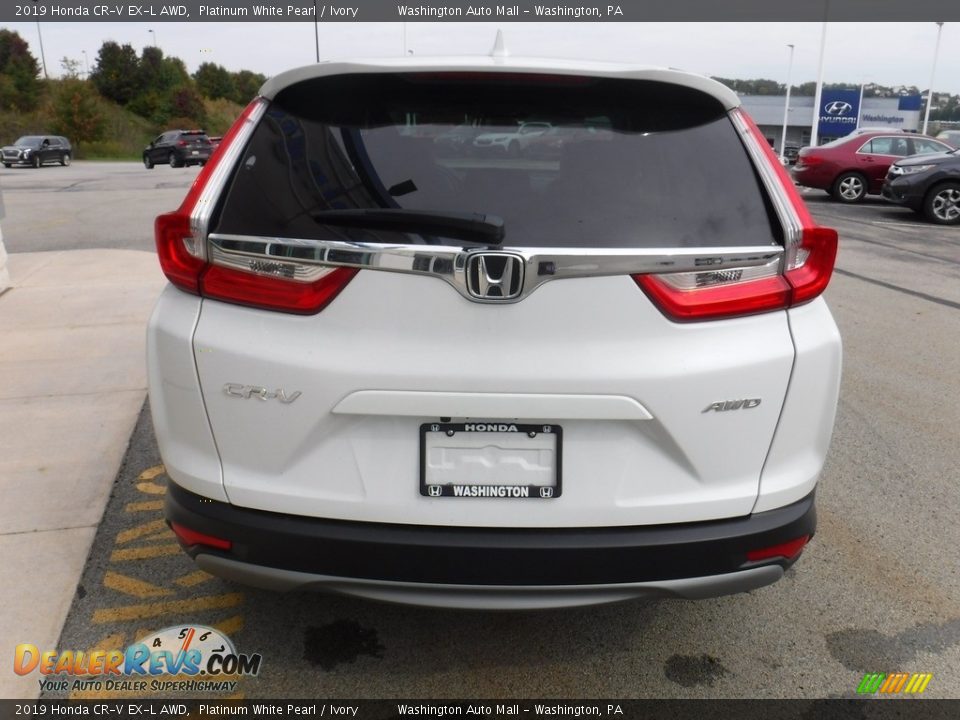 2019 Honda CR-V EX-L AWD Platinum White Pearl / Ivory Photo #9