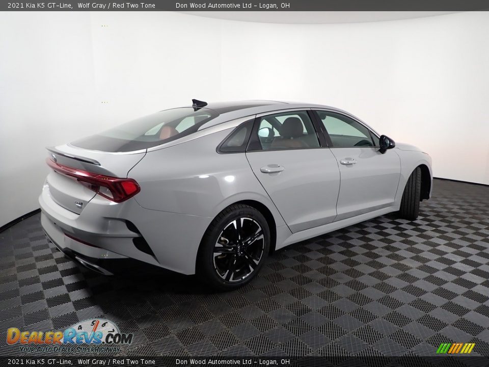 2021 Kia K5 GT-Line Wolf Gray / Red Two Tone Photo #13