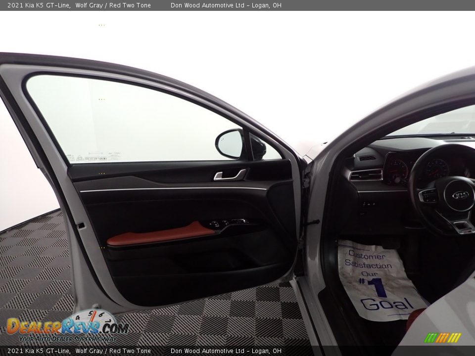 2021 Kia K5 GT-Line Wolf Gray / Red Two Tone Photo #14