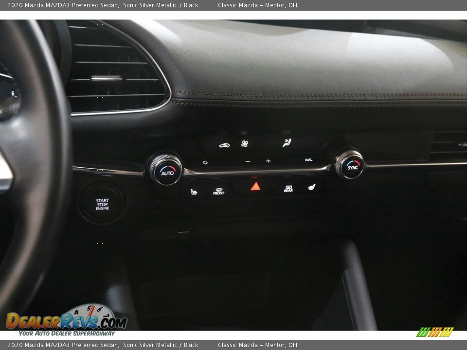 2020 Mazda MAZDA3 Preferred Sedan Sonic Silver Metallic / Black Photo #13
