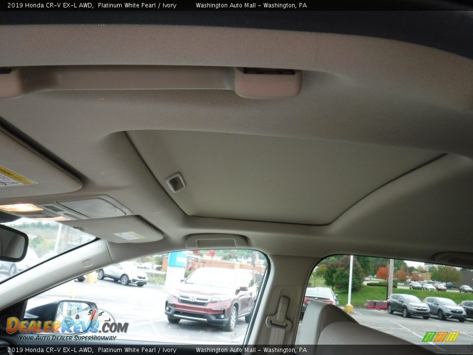 2019 Honda CR-V EX-L AWD Platinum White Pearl / Ivory Photo #12