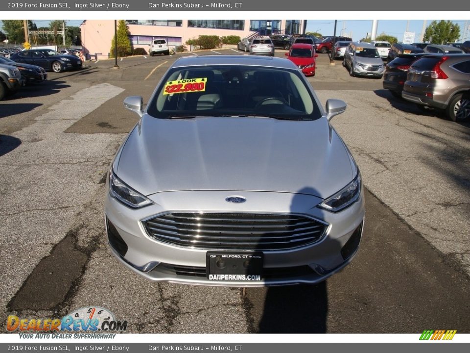 2019 Ford Fusion SEL Ingot Silver / Ebony Photo #2