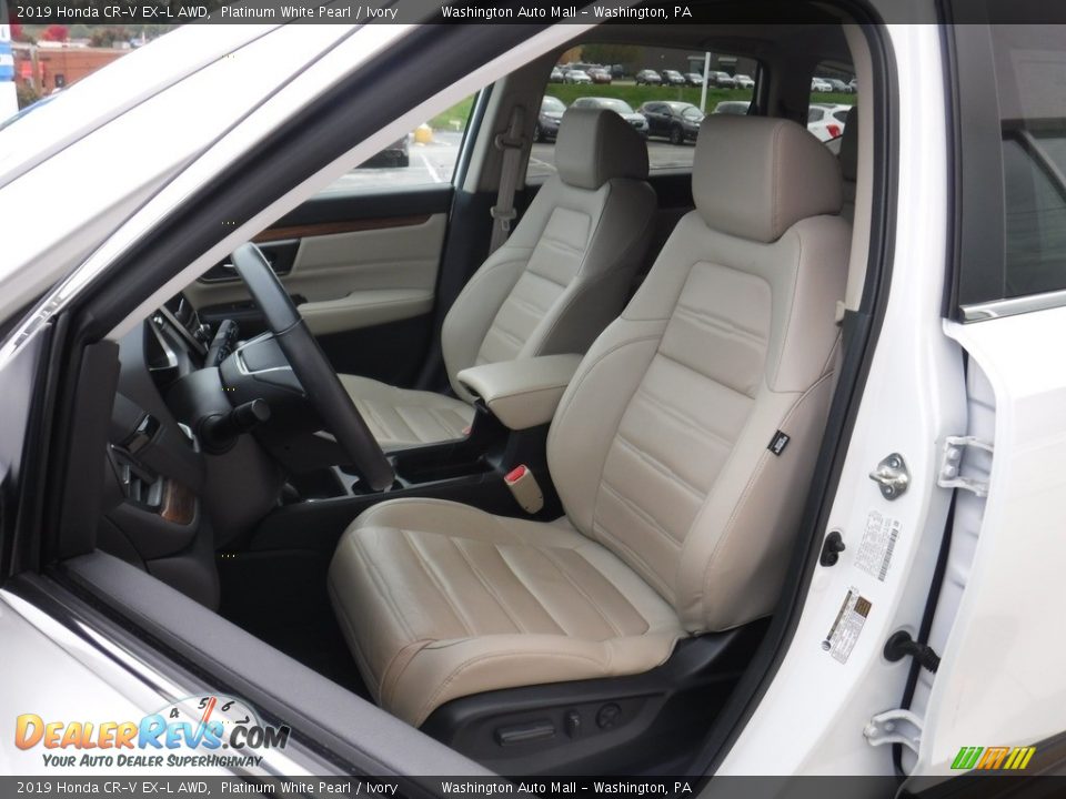 2019 Honda CR-V EX-L AWD Platinum White Pearl / Ivory Photo #14