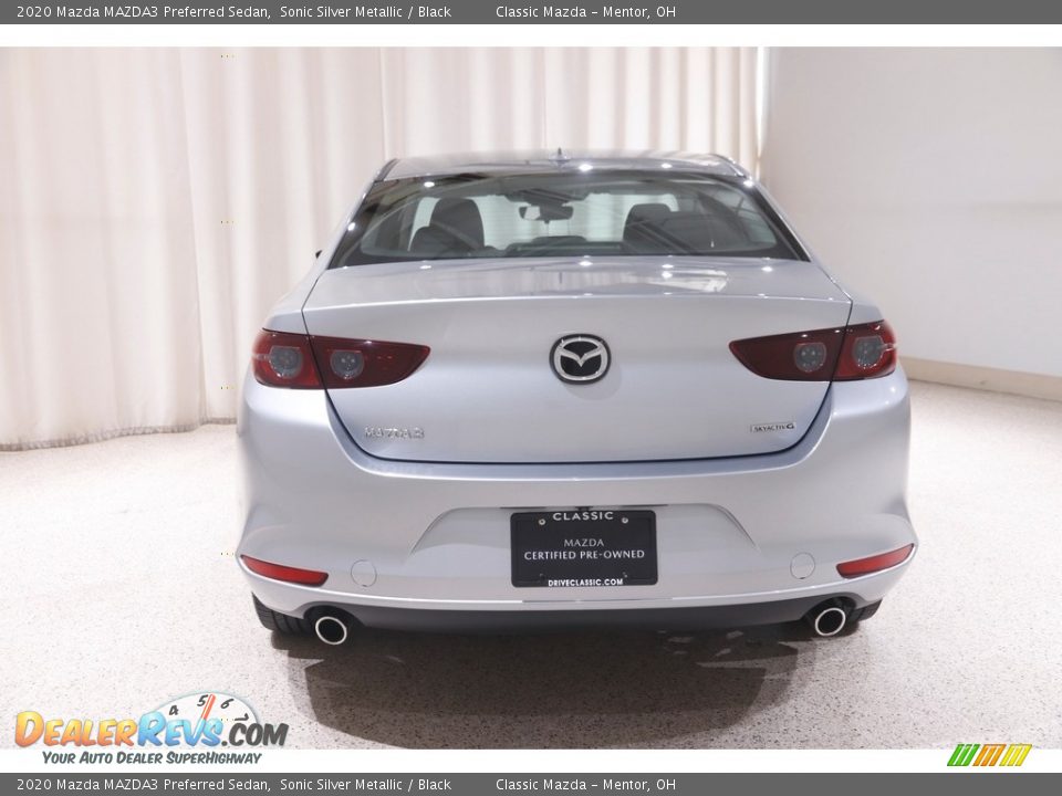 2020 Mazda MAZDA3 Preferred Sedan Sonic Silver Metallic / Black Photo #18