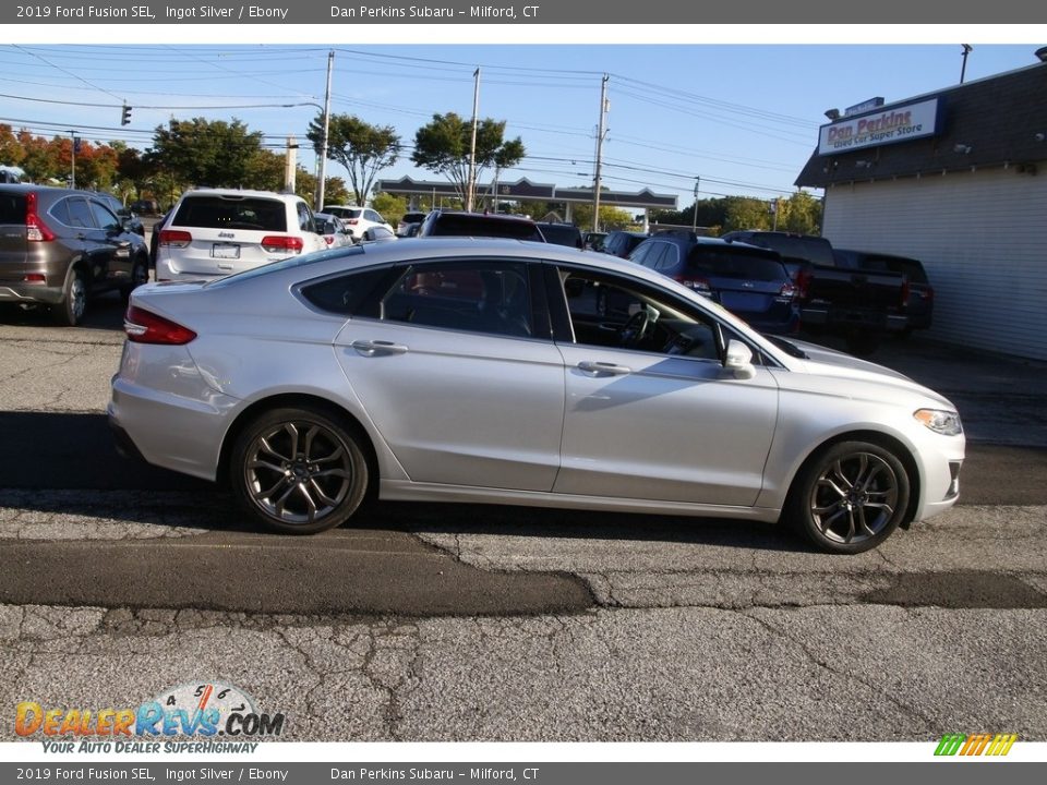 2019 Ford Fusion SEL Ingot Silver / Ebony Photo #4