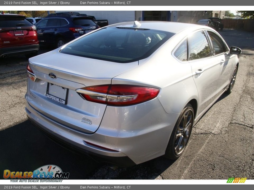 2019 Ford Fusion SEL Ingot Silver / Ebony Photo #5