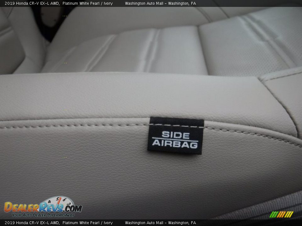 2019 Honda CR-V EX-L AWD Platinum White Pearl / Ivory Photo #16