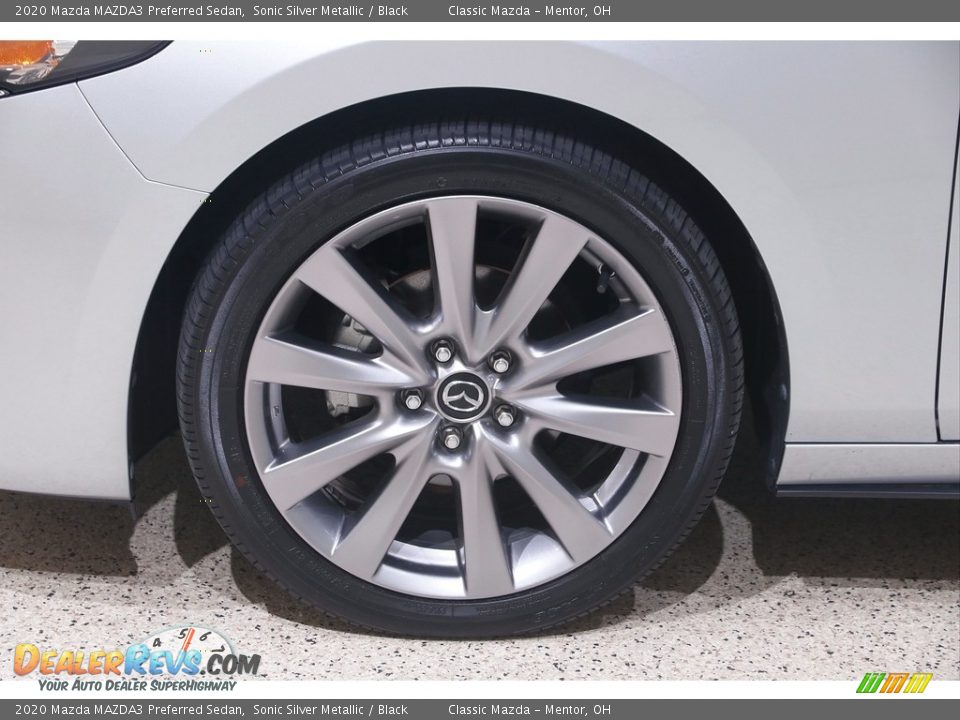 2020 Mazda MAZDA3 Preferred Sedan Sonic Silver Metallic / Black Photo #20