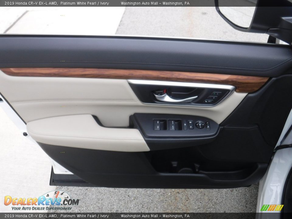 2019 Honda CR-V EX-L AWD Platinum White Pearl / Ivory Photo #18