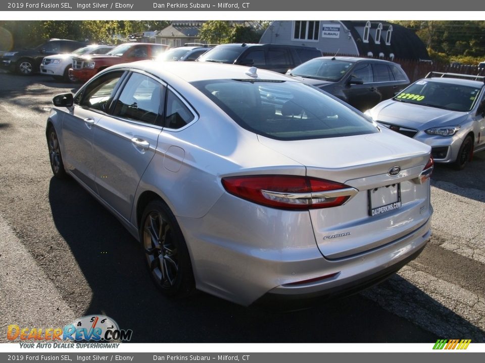 2019 Ford Fusion SEL Ingot Silver / Ebony Photo #7