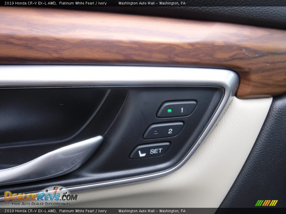 2019 Honda CR-V EX-L AWD Platinum White Pearl / Ivory Photo #19