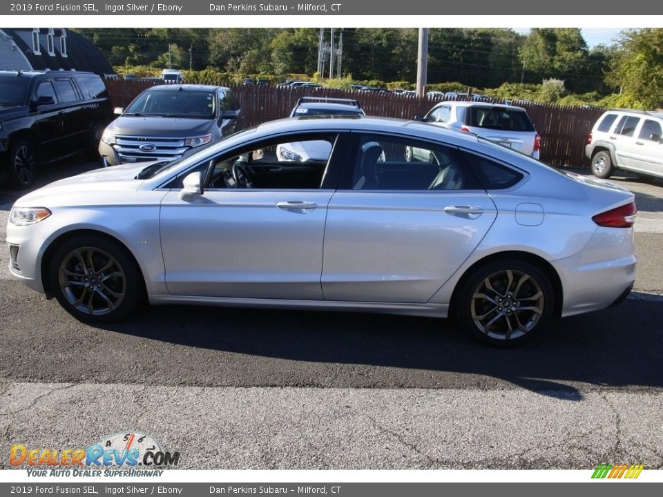 2019 Ford Fusion SEL Ingot Silver / Ebony Photo #8