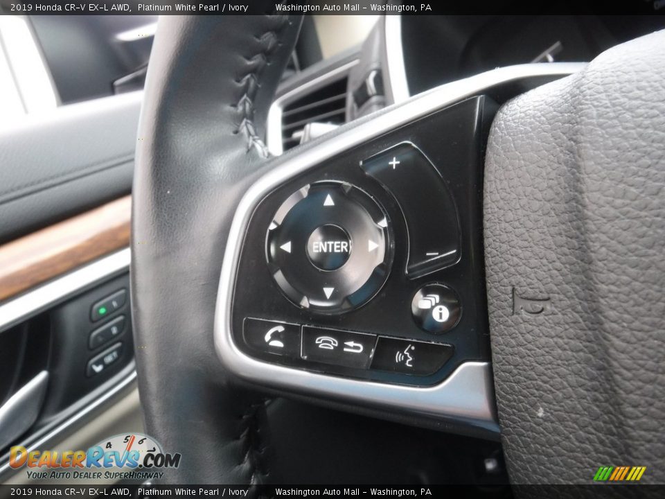 2019 Honda CR-V EX-L AWD Platinum White Pearl / Ivory Photo #24