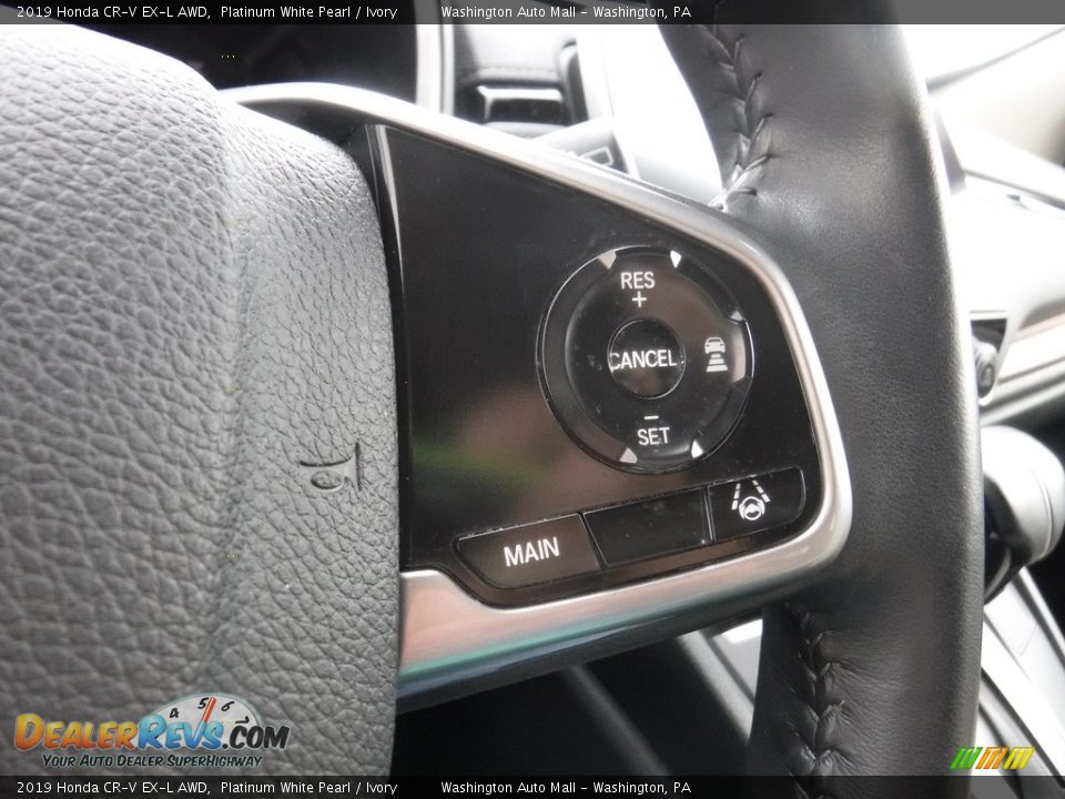 2019 Honda CR-V EX-L AWD Platinum White Pearl / Ivory Photo #25