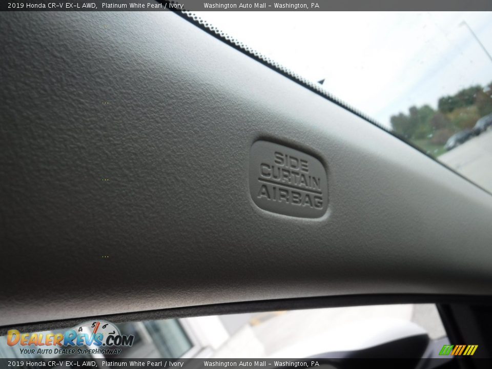 2019 Honda CR-V EX-L AWD Platinum White Pearl / Ivory Photo #27