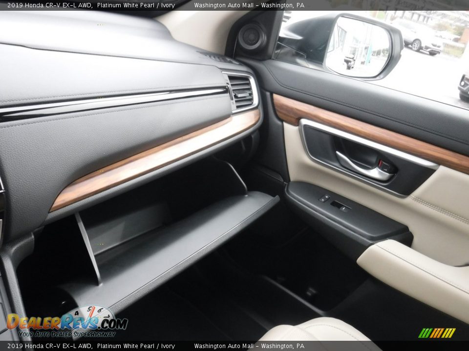 2019 Honda CR-V EX-L AWD Platinum White Pearl / Ivory Photo #28