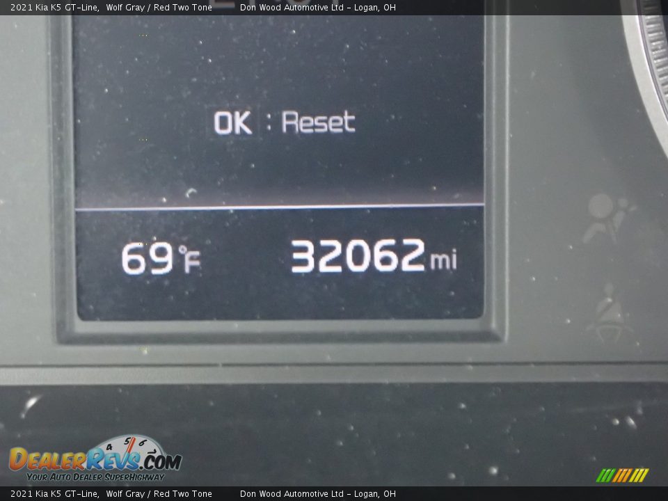 2021 Kia K5 GT-Line Wolf Gray / Red Two Tone Photo #33