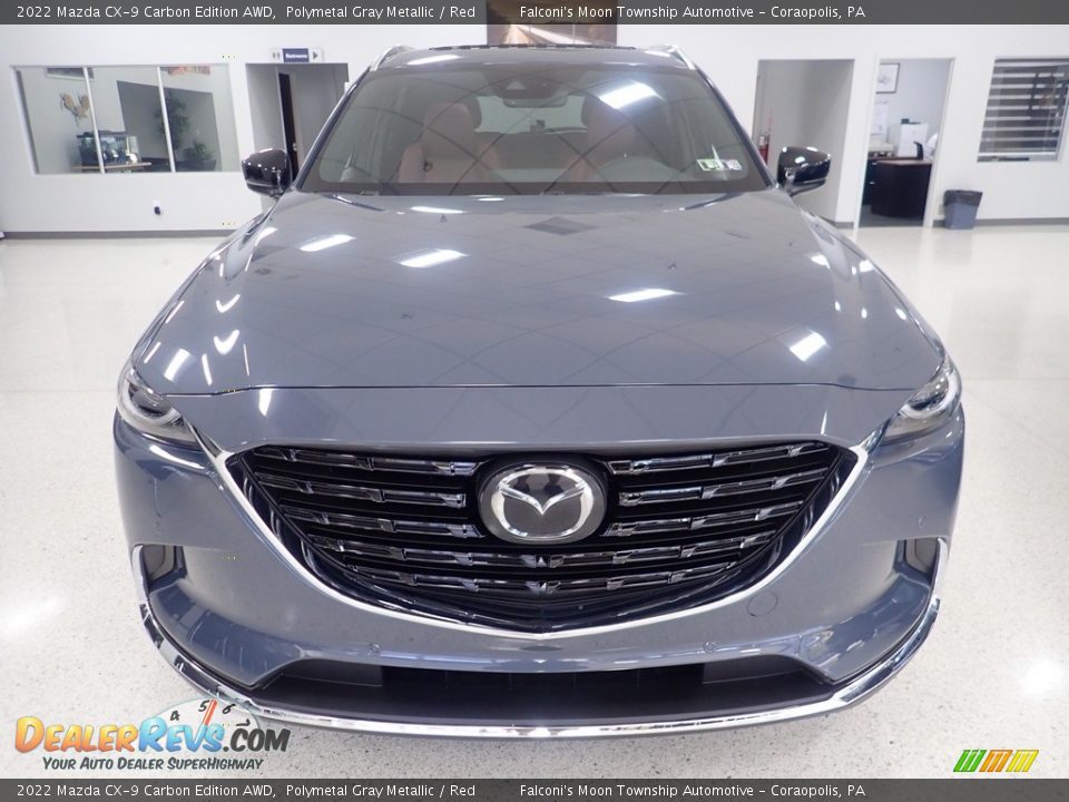 2022 Mazda CX-9 Carbon Edition AWD Polymetal Gray Metallic / Red Photo #7