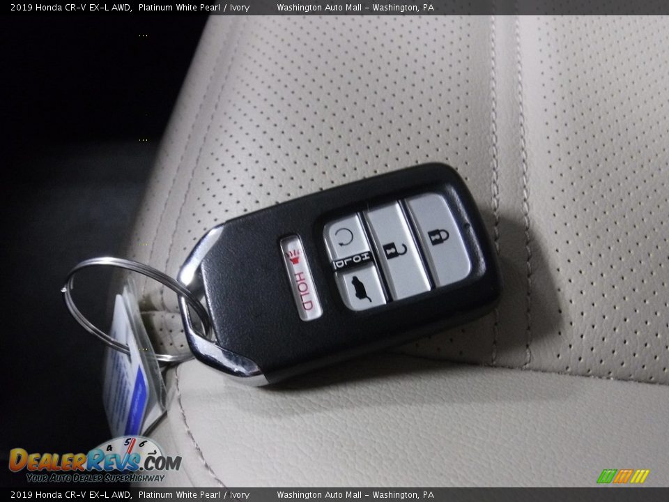 2019 Honda CR-V EX-L AWD Platinum White Pearl / Ivory Photo #33
