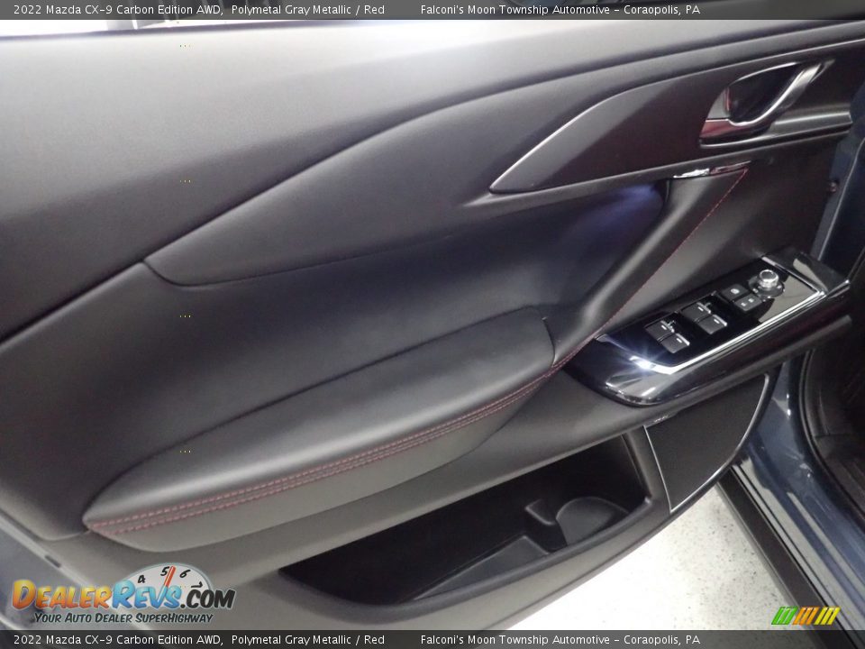 2022 Mazda CX-9 Carbon Edition AWD Polymetal Gray Metallic / Red Photo #14