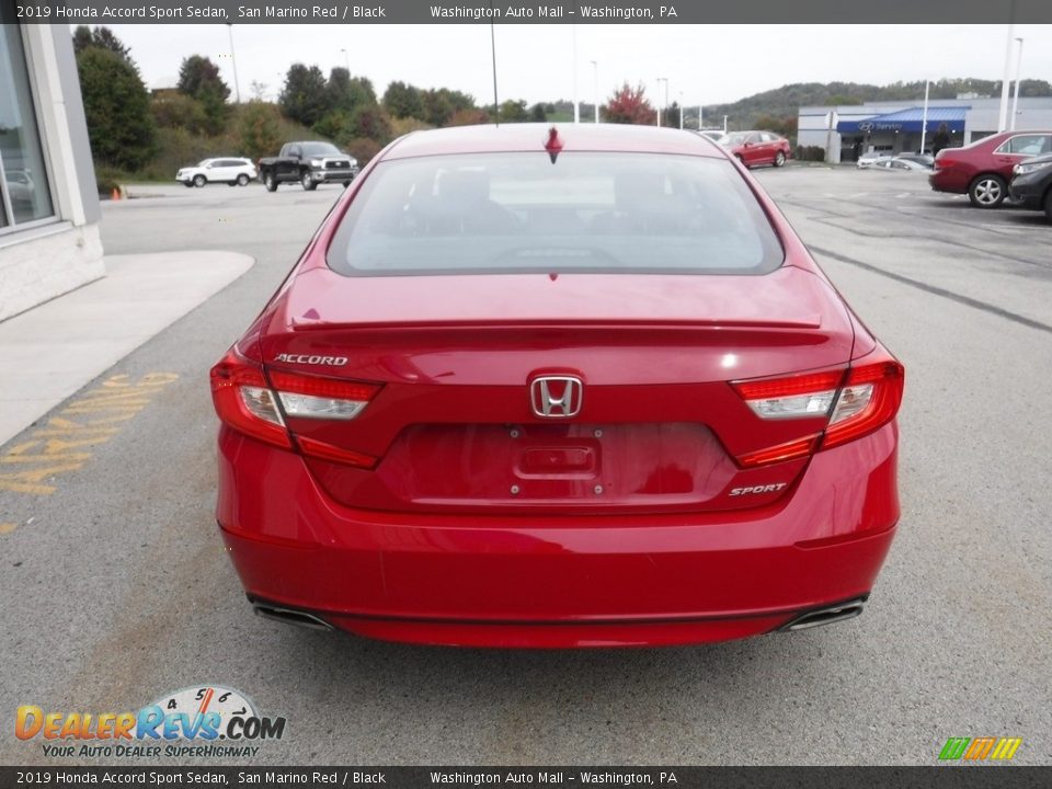 2019 Honda Accord Sport Sedan San Marino Red / Black Photo #8