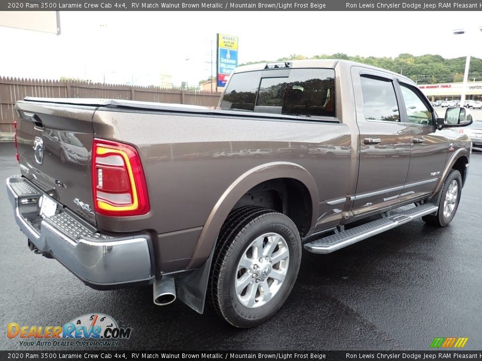 2020 Ram 3500 Laramie Crew Cab 4x4 RV Match Walnut Brown Metallic / Mountain Brown/Light Frost Beige Photo #6