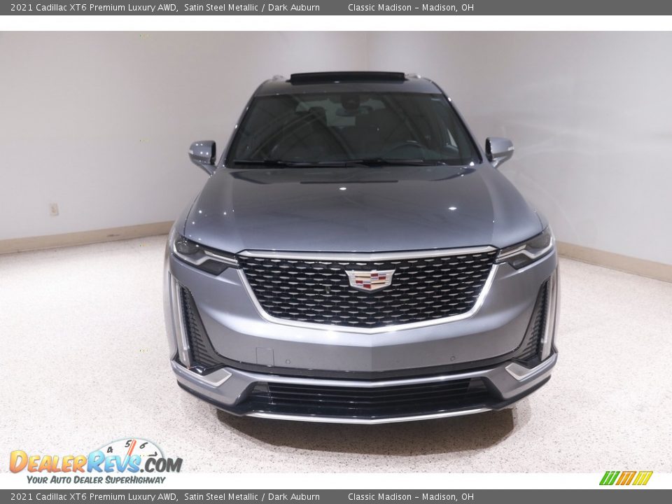 2021 Cadillac XT6 Premium Luxury AWD Satin Steel Metallic / Dark Auburn Photo #2