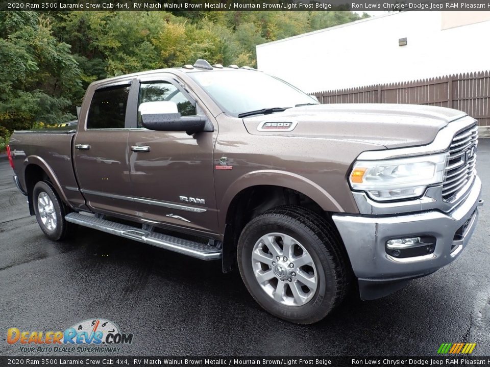 Front 3/4 View of 2020 Ram 3500 Laramie Crew Cab 4x4 Photo #8