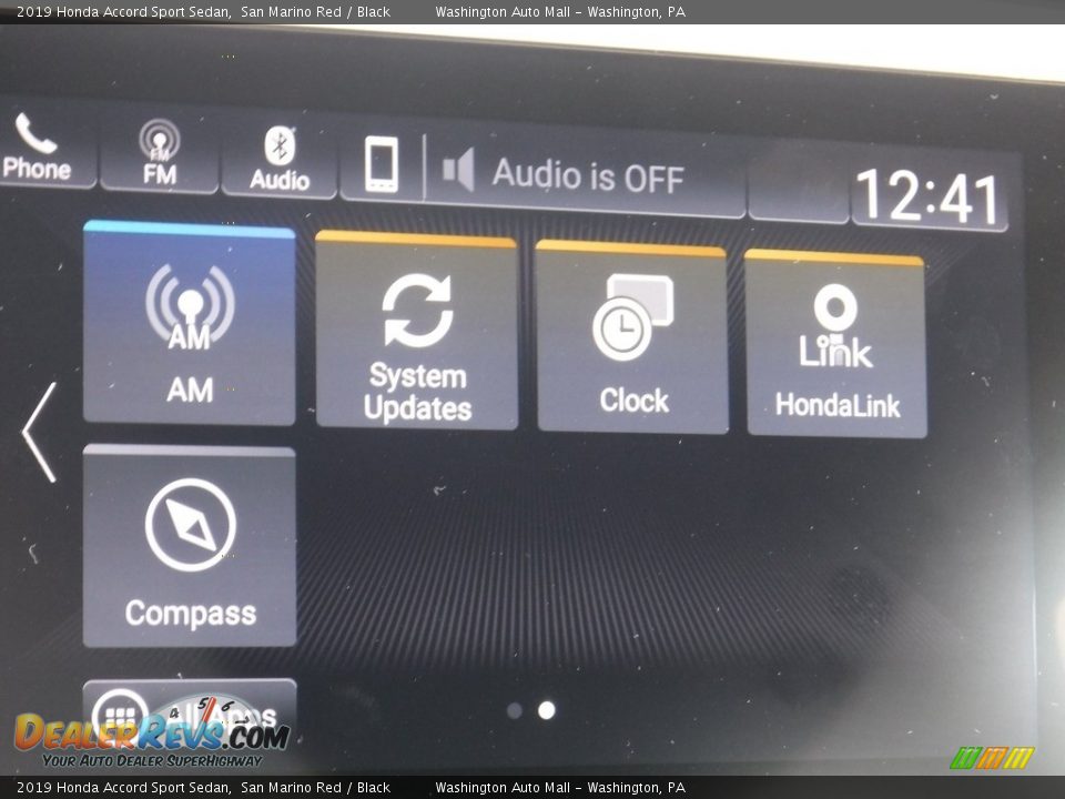 2019 Honda Accord Sport Sedan San Marino Red / Black Photo #21