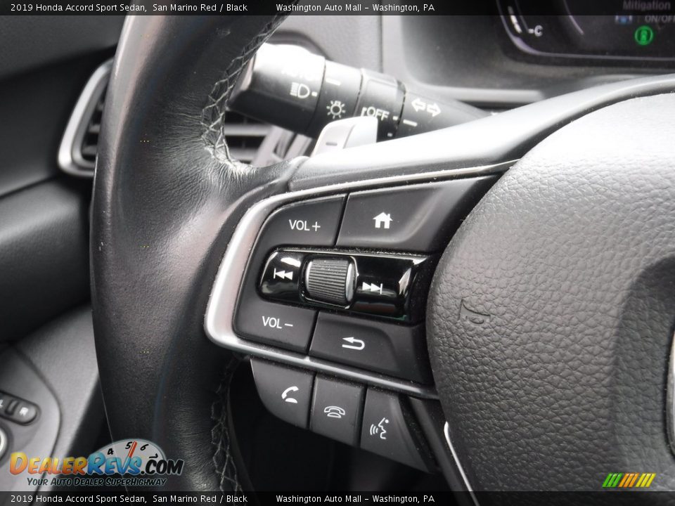 2019 Honda Accord Sport Sedan San Marino Red / Black Photo #25