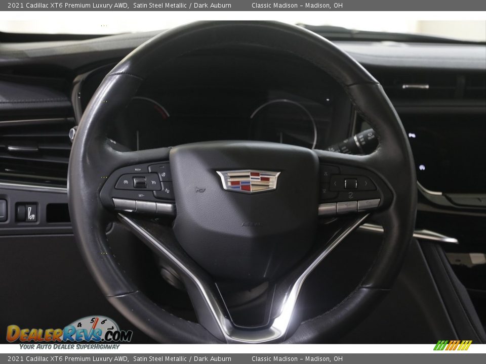 2021 Cadillac XT6 Premium Luxury AWD Steering Wheel Photo #7